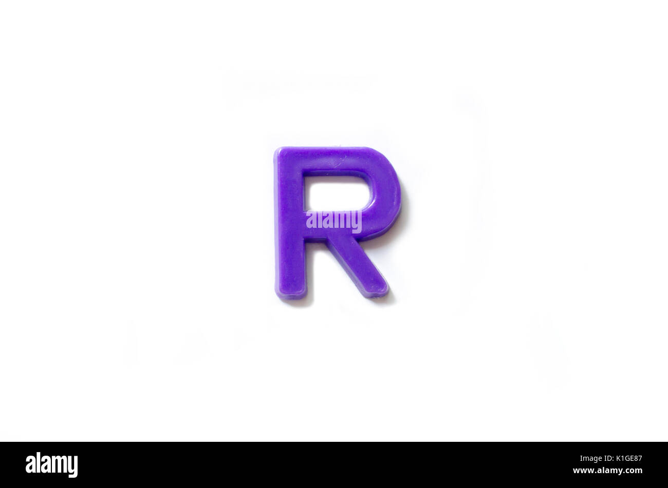 Plastic letters R isolated white background Stock Photo - Alamy