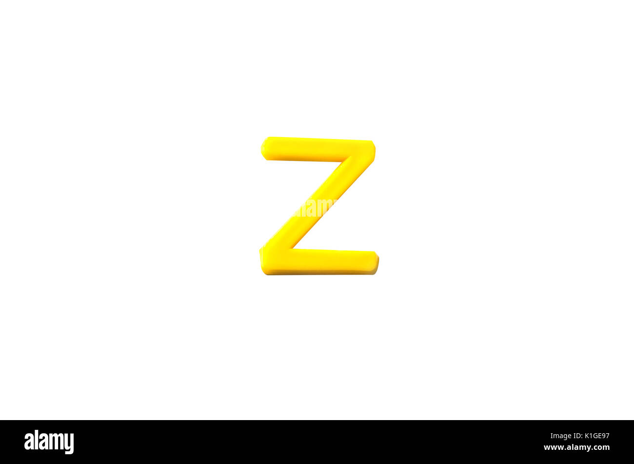 Plastic letters Z isolated white background Stock Photo - Alamy