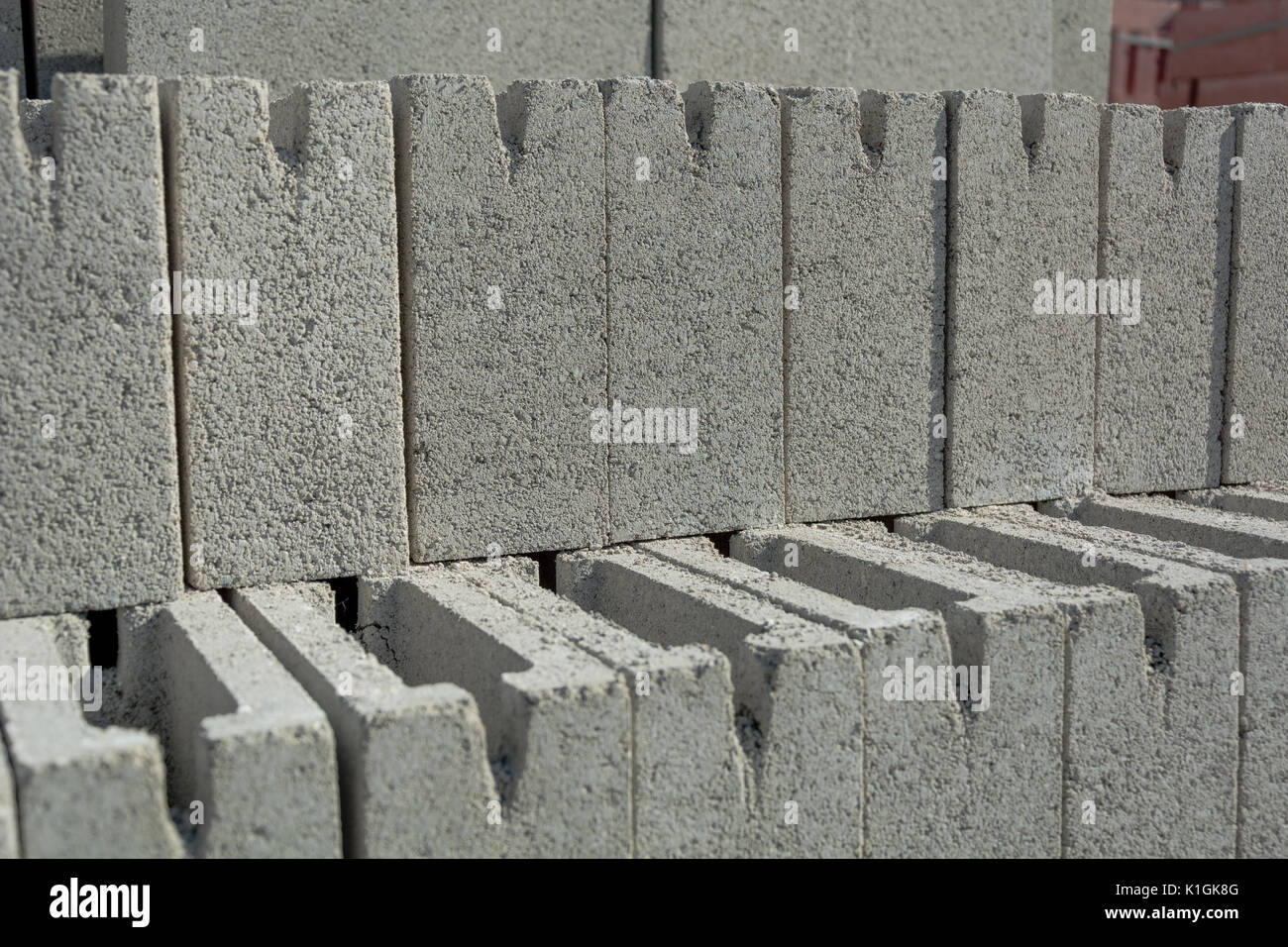 Concrete block background Stock Photo