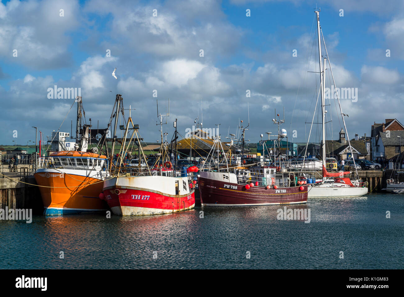 Old fishing boats padstow hi-res stock photography and images - Alamy