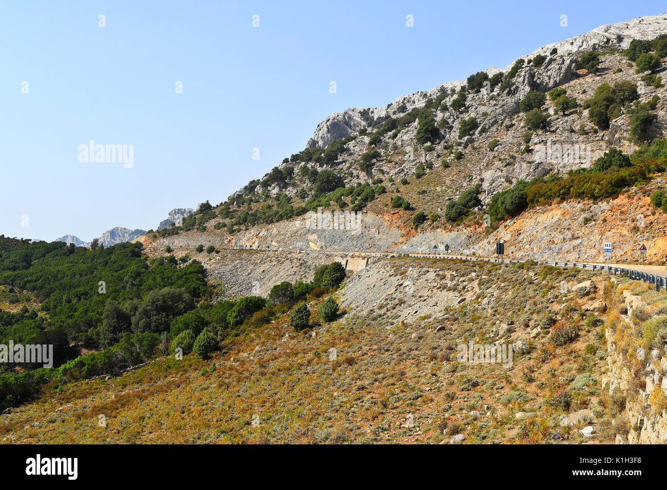 Landscape in Dorgali, Sardegna Stock Photo