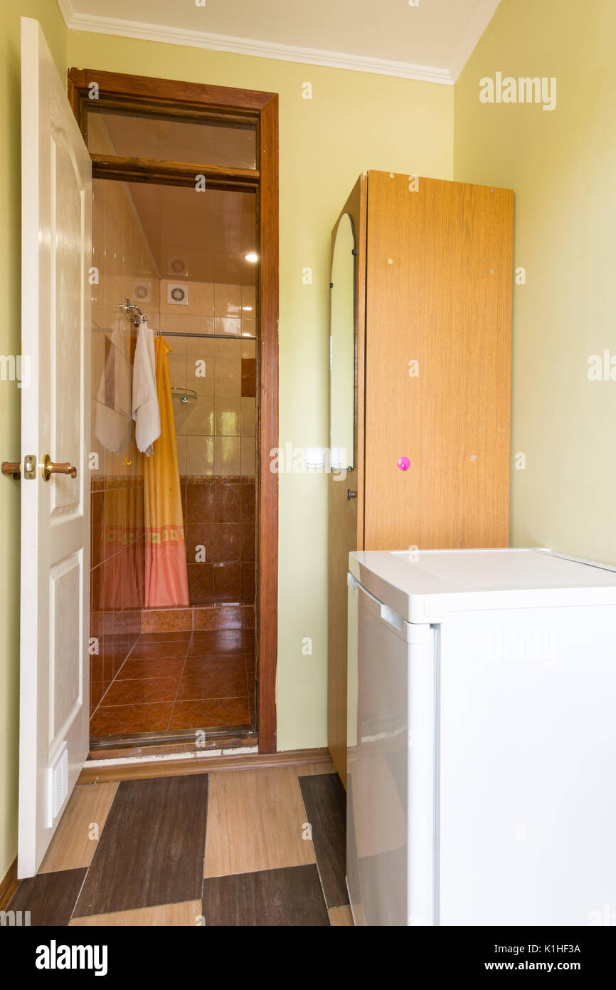 Corridor and Entrance to the Bathroom Stock Photo Alamy