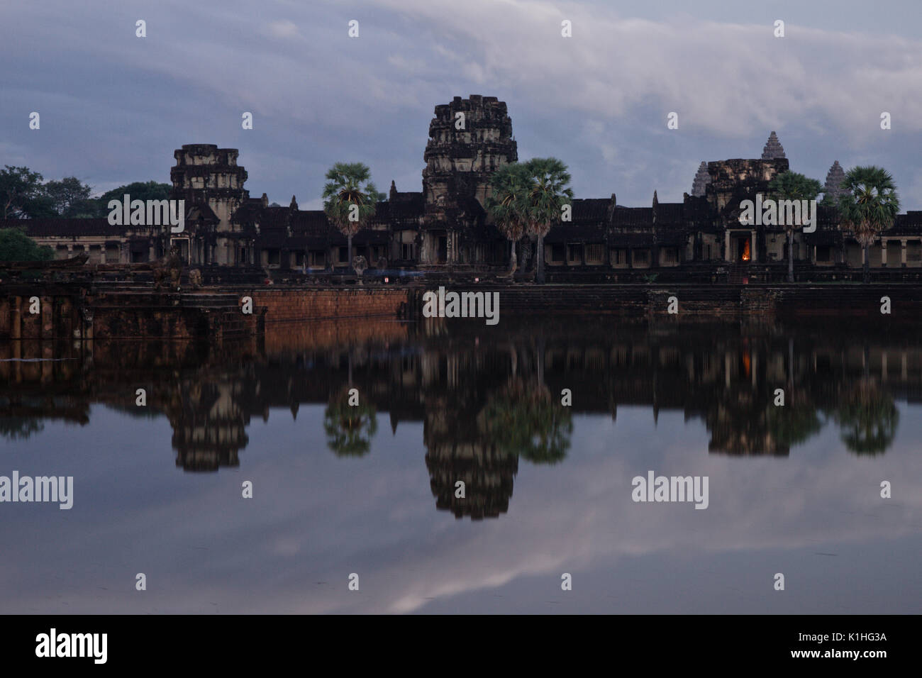 old ruins Angkor Wat Stock Photo