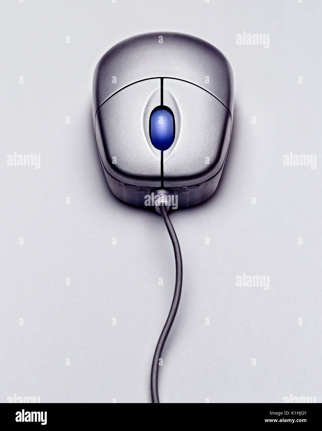 A computer mouse on a clean white background Stock Photo