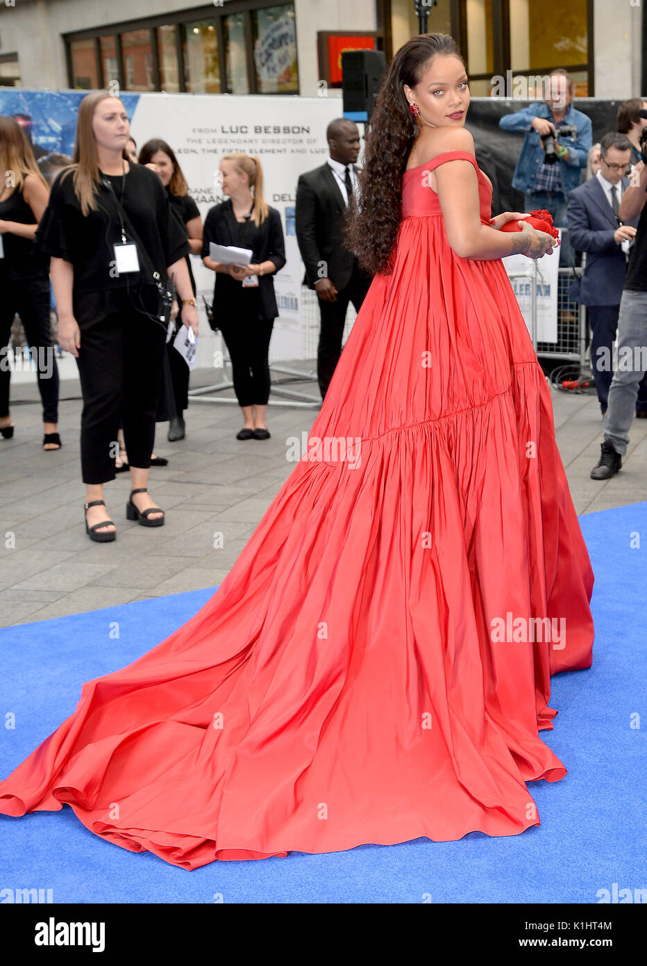 Photo Must Be Credited ©Alpha Press 078237 24/07/2017 Rihanna at the Valerian and the City of a Thousand Planets European Movie Premiere held at Cineworld Leicester Square in London Stock Photo