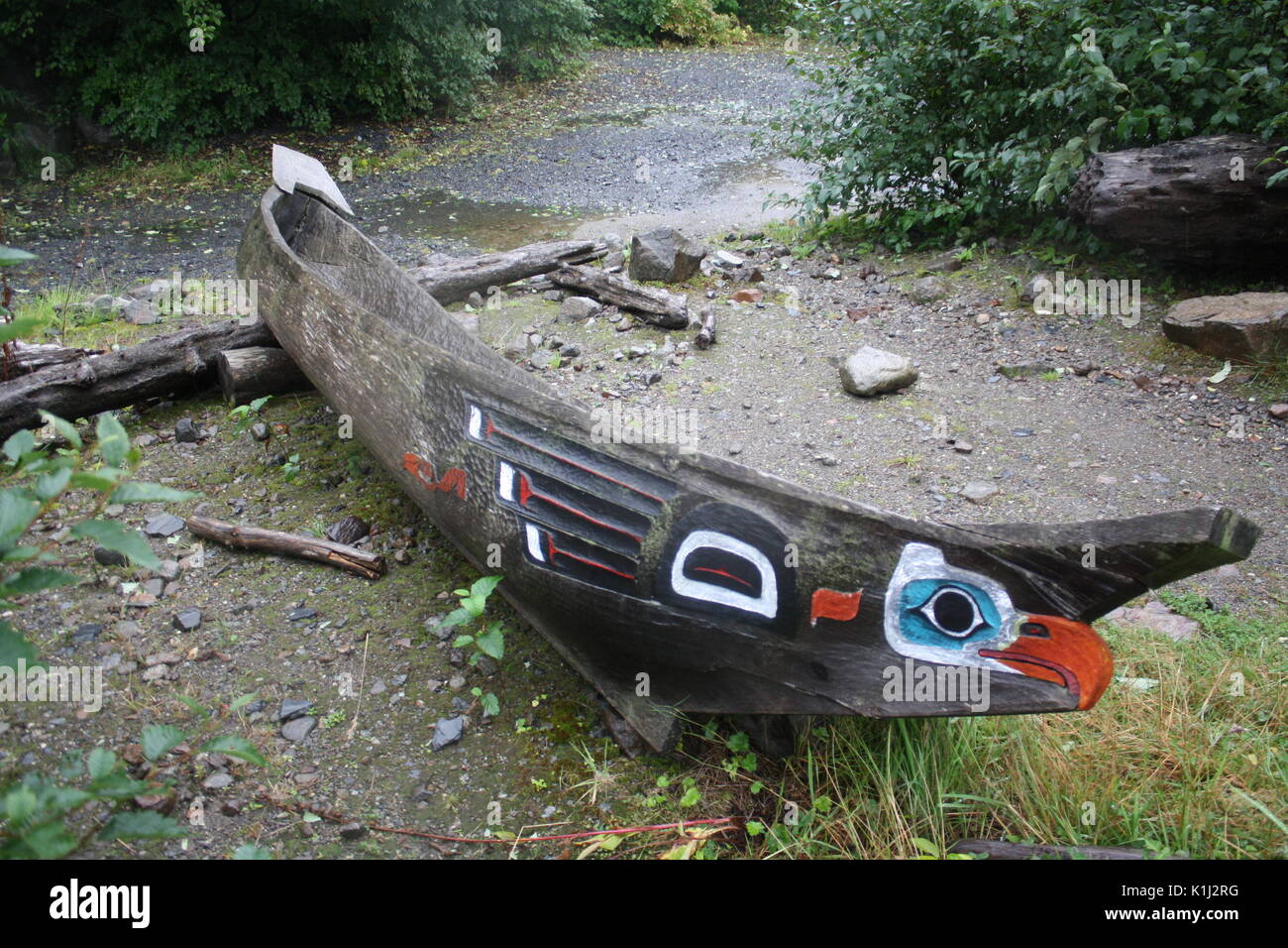 Totem Bight State Historical Park Stock Photo