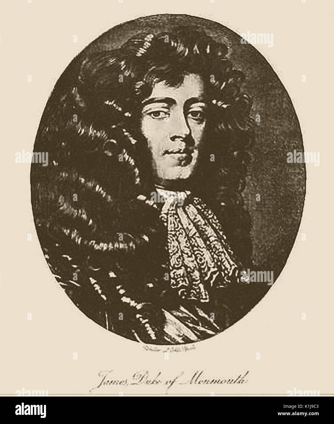 Portrait of James Scott, (aka Crofts & Fitzroy) Duke of Monmouth and Buccleuch Stock Photo