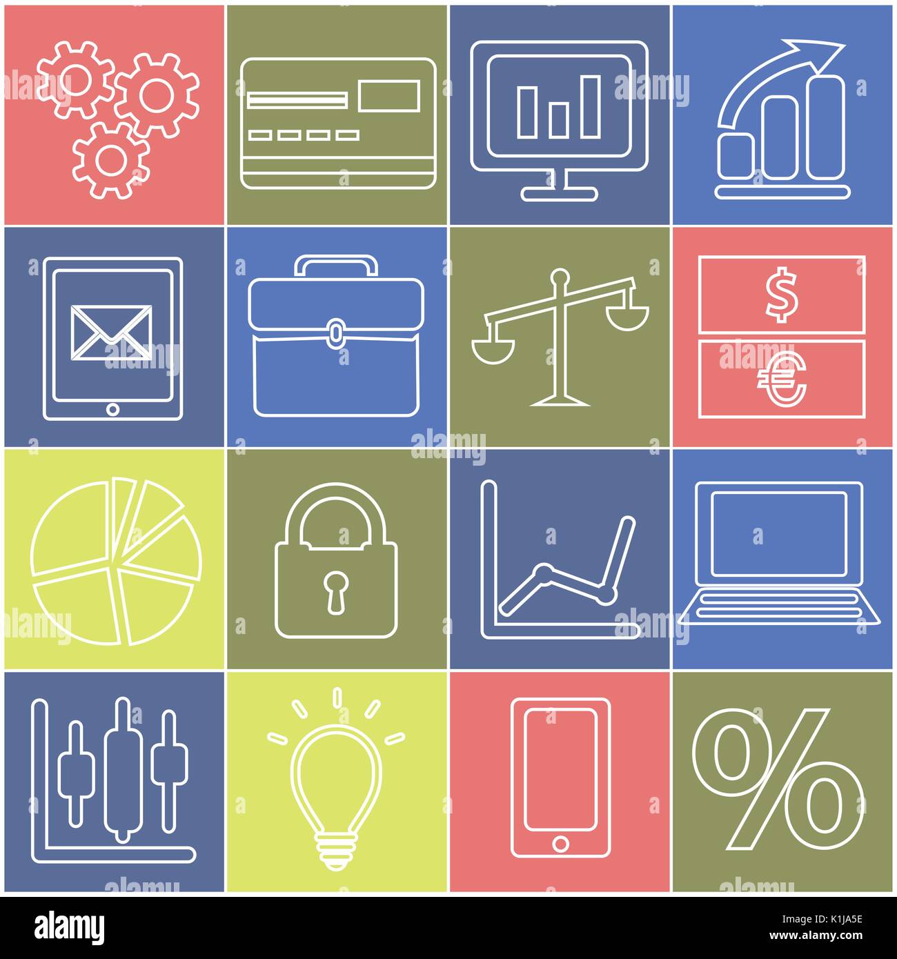 Business icon set, vector illustration Stock Vector Image & Art - Alamy