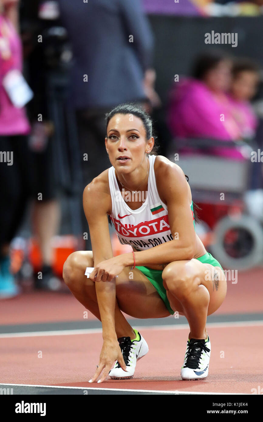 Ivet LALOVACOLLIO (Bulgaria) competing in the Women's 200m Heat 3 at