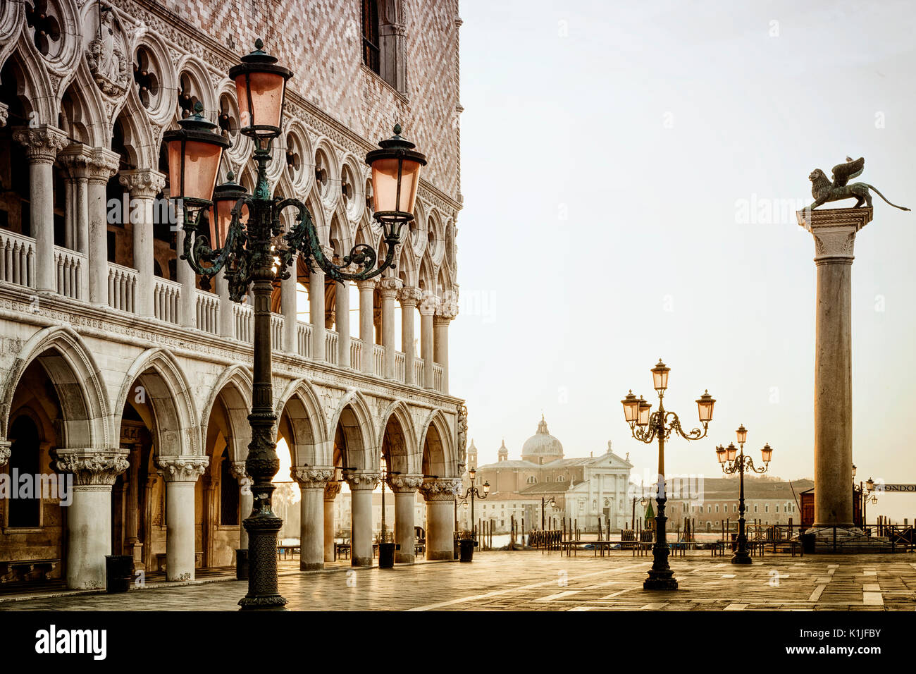 St. Mark's Square in Venice, Italy. Stock Photo