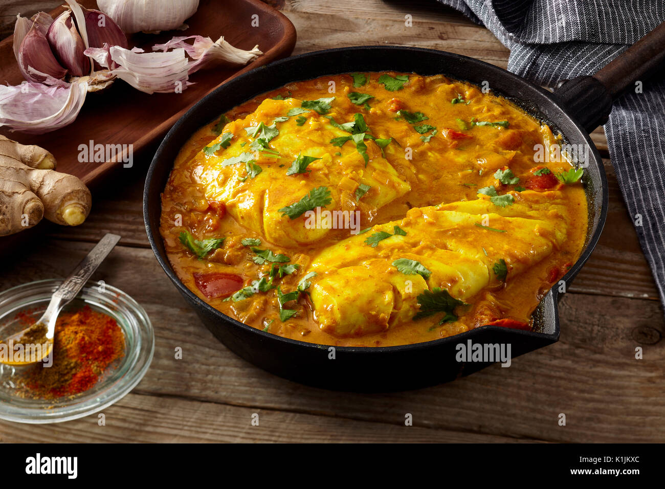 Keralan fish curry Stock Photo