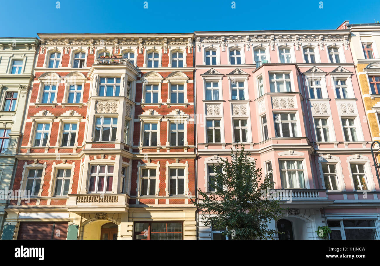Historic Residential Houses In Berlin High Resolution Stock Photography