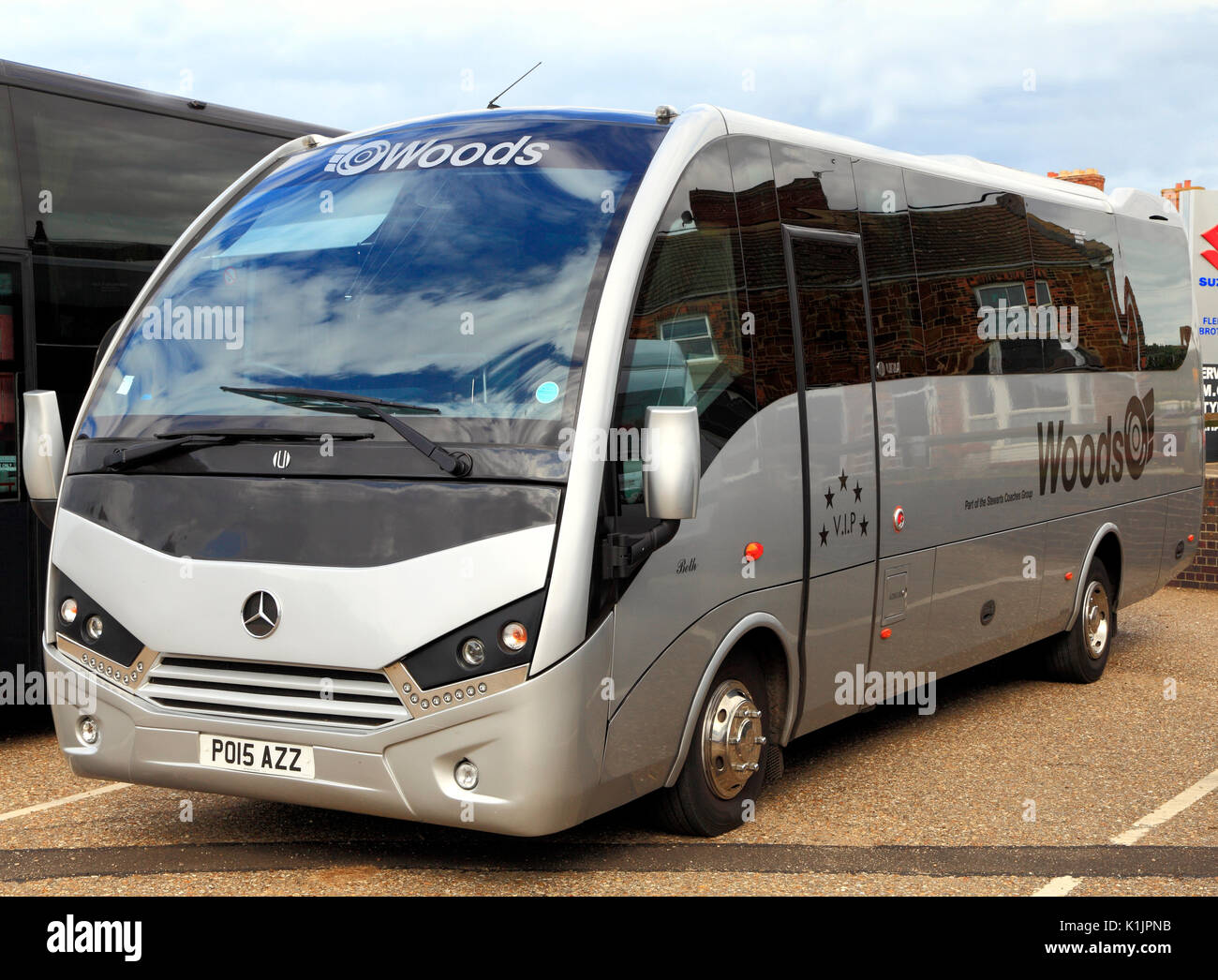 Woods  Coaches, mini coach, day trips, trip, excursion, excursions, travel company, companies, holiday, holidays, travel, transport, England, UK Stock Photo