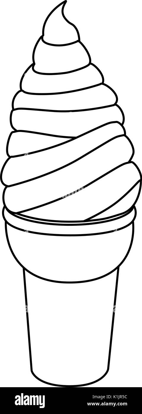 ice cream icon over white background vector illustration Stock Vector ...
