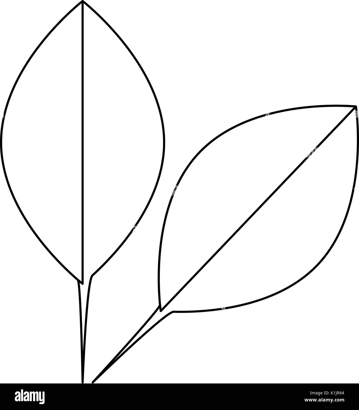 leaves icon over white background vector illustration Stock Vector ...