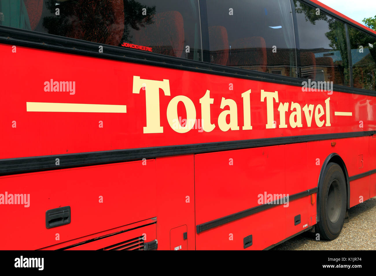 Total Travel, coach, coaches, day trips, trip, excursion, excursions, company, companies, travel, transport, England, UK. Stock Photo