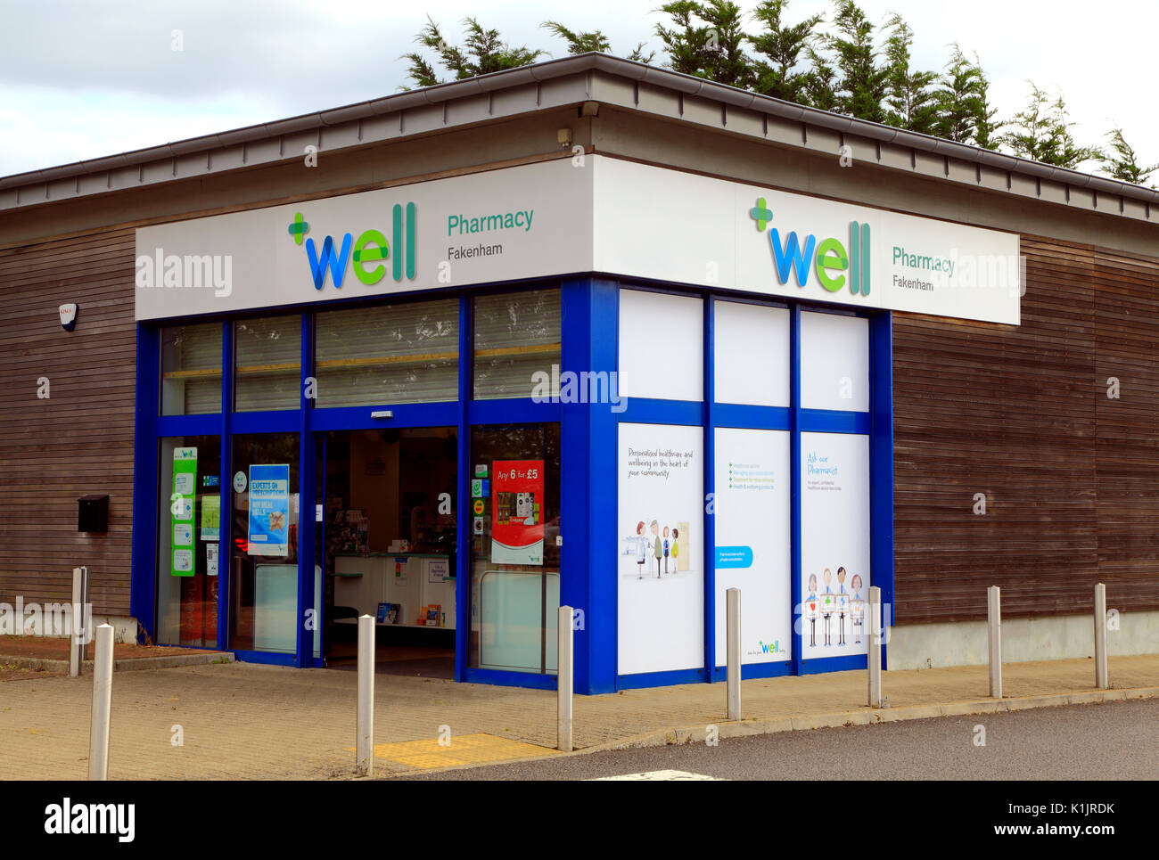 Well Pharmacy, Fakenham, Norfolk, England, UK, Pharmacist store, shop, health, healthcare Stock Photo