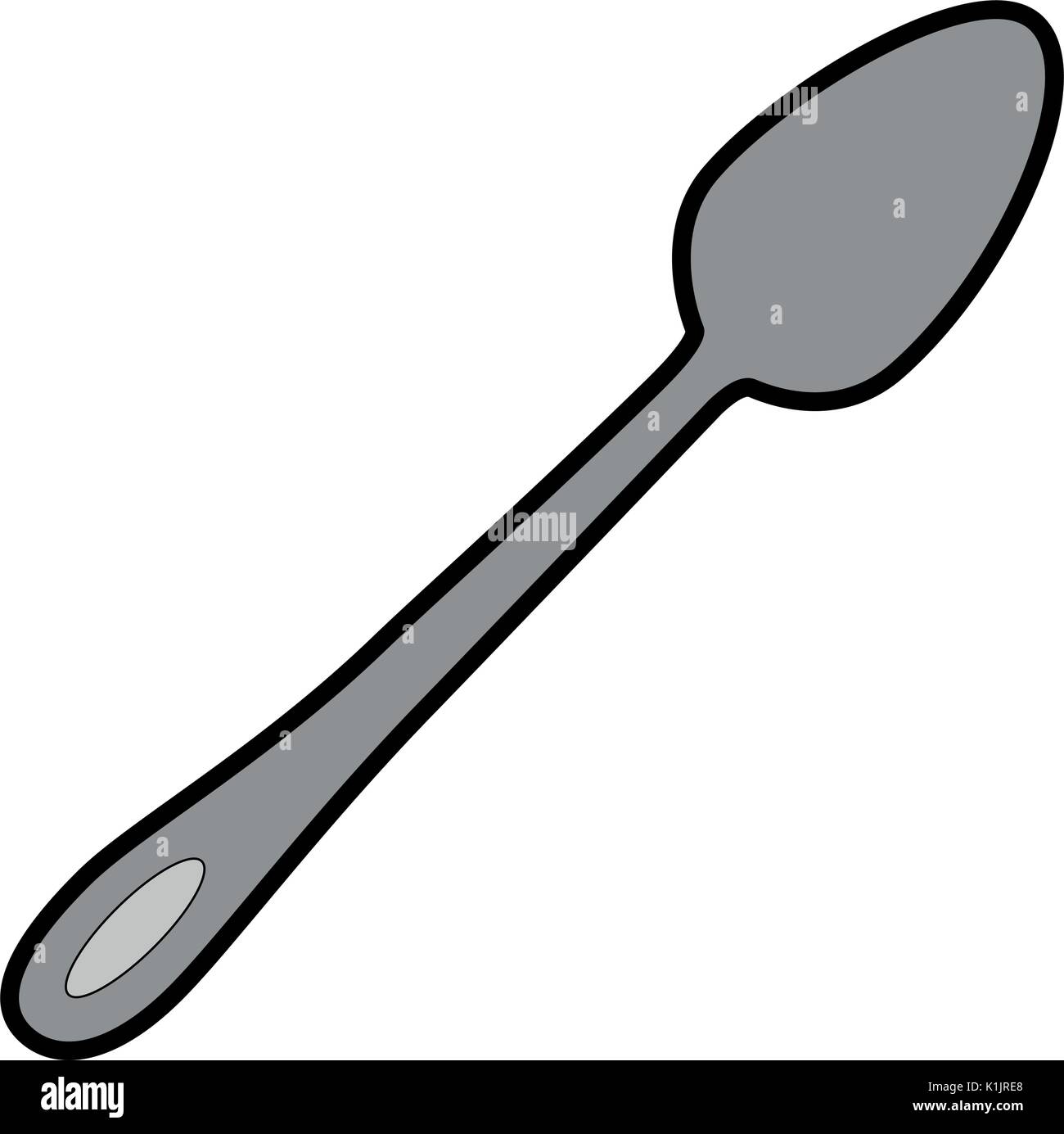 spoon icon over white background vector illustration Stock Vector Image ...