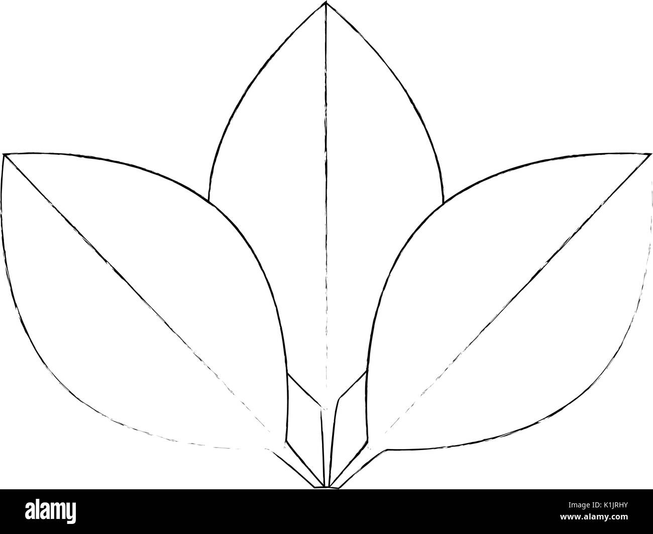 leaves icon over white background vector illustration Stock Vector ...
