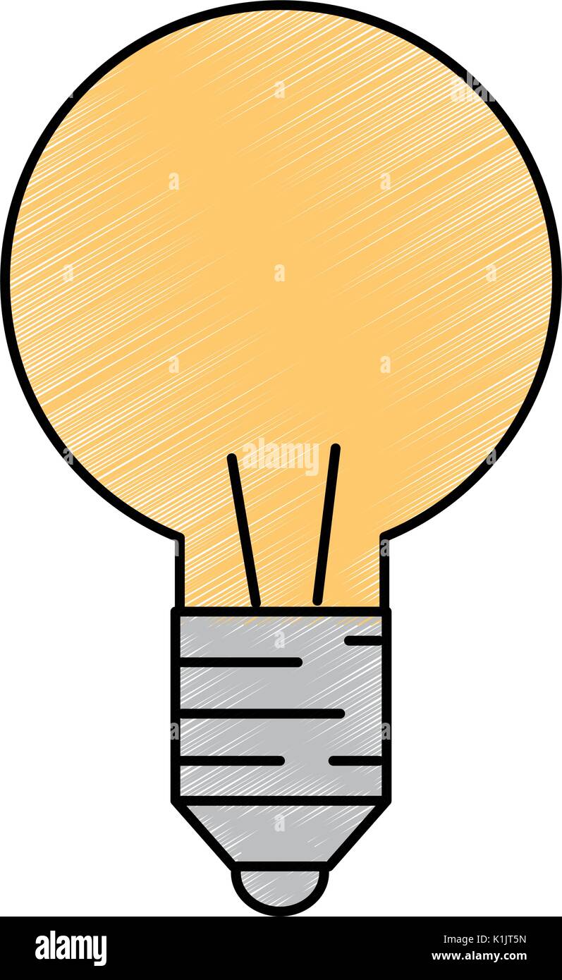 light bulb icon over white background vector illustration Stock Vector ...