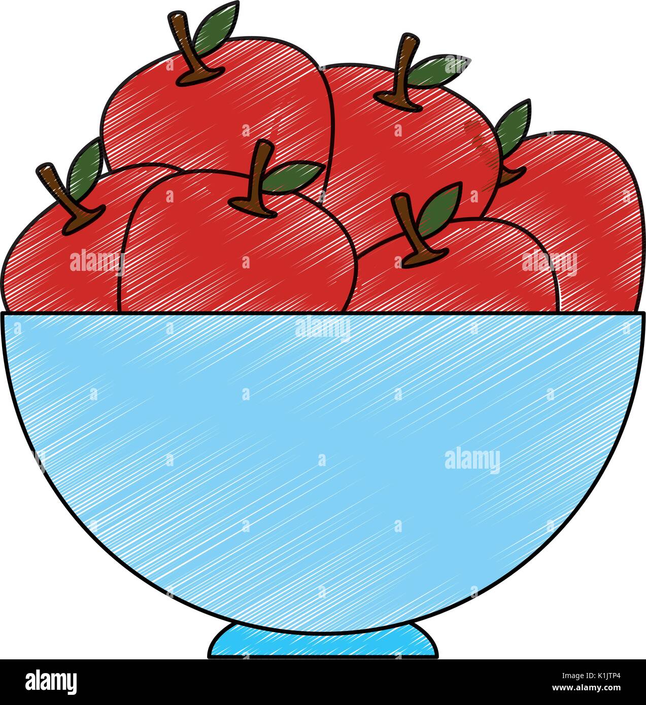 Fruits on dish icon vector illustration graphic design Stock Vector