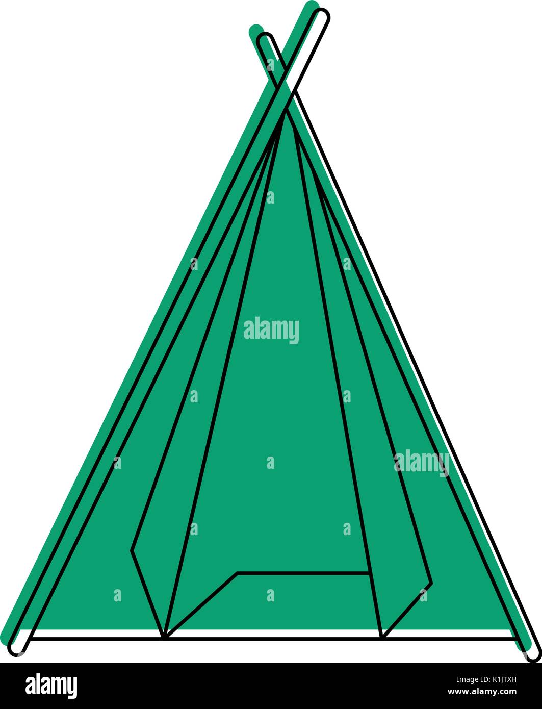 Camping tent isolated icon vector illustration graphic design Stock ...