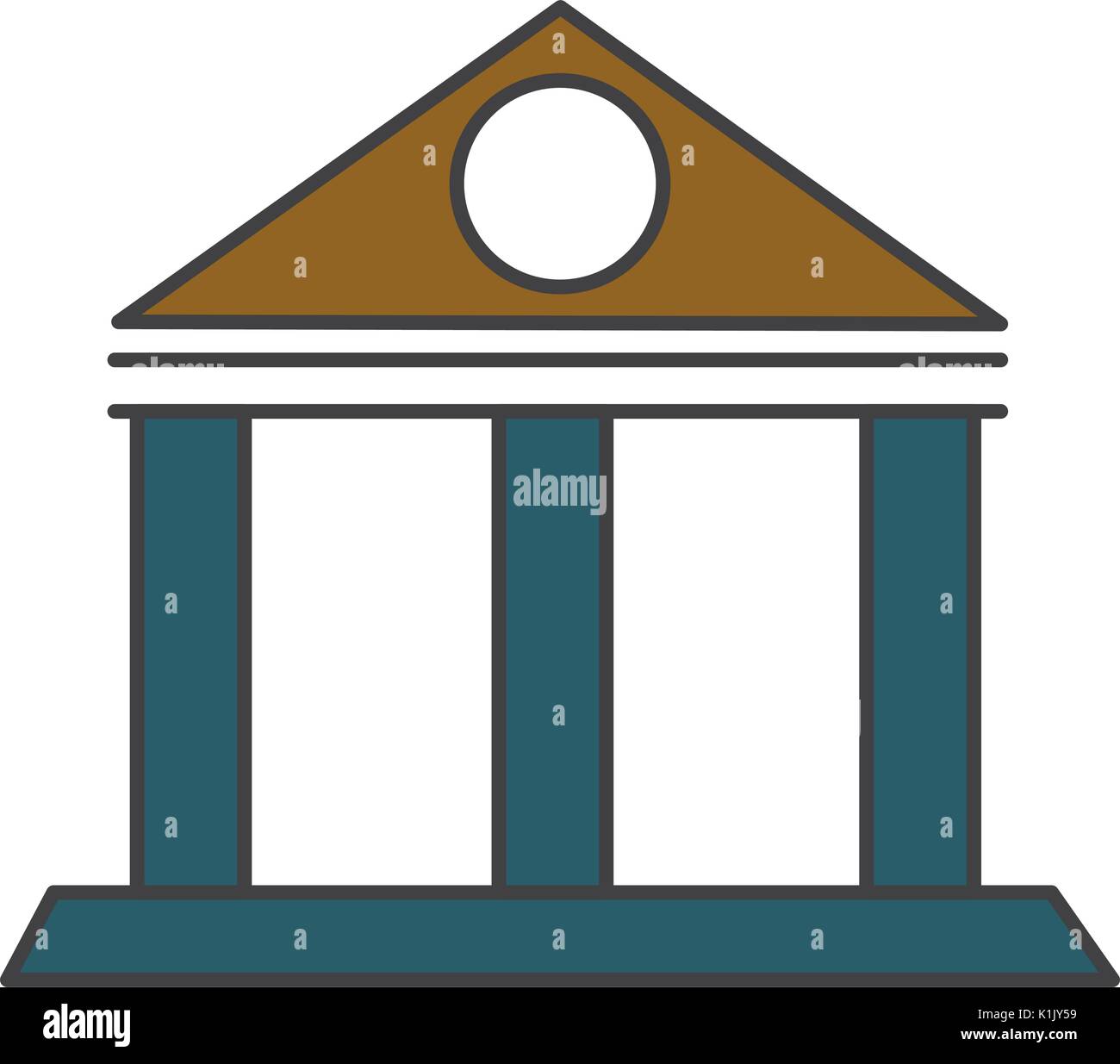 building with columns icon Stock Vector Image & Art - Alamy