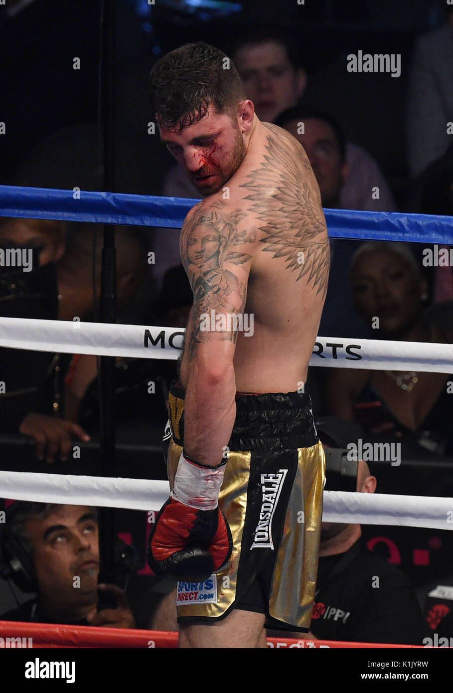 Nathan Cleverly during their WBA Light-heavyweight title fight ...