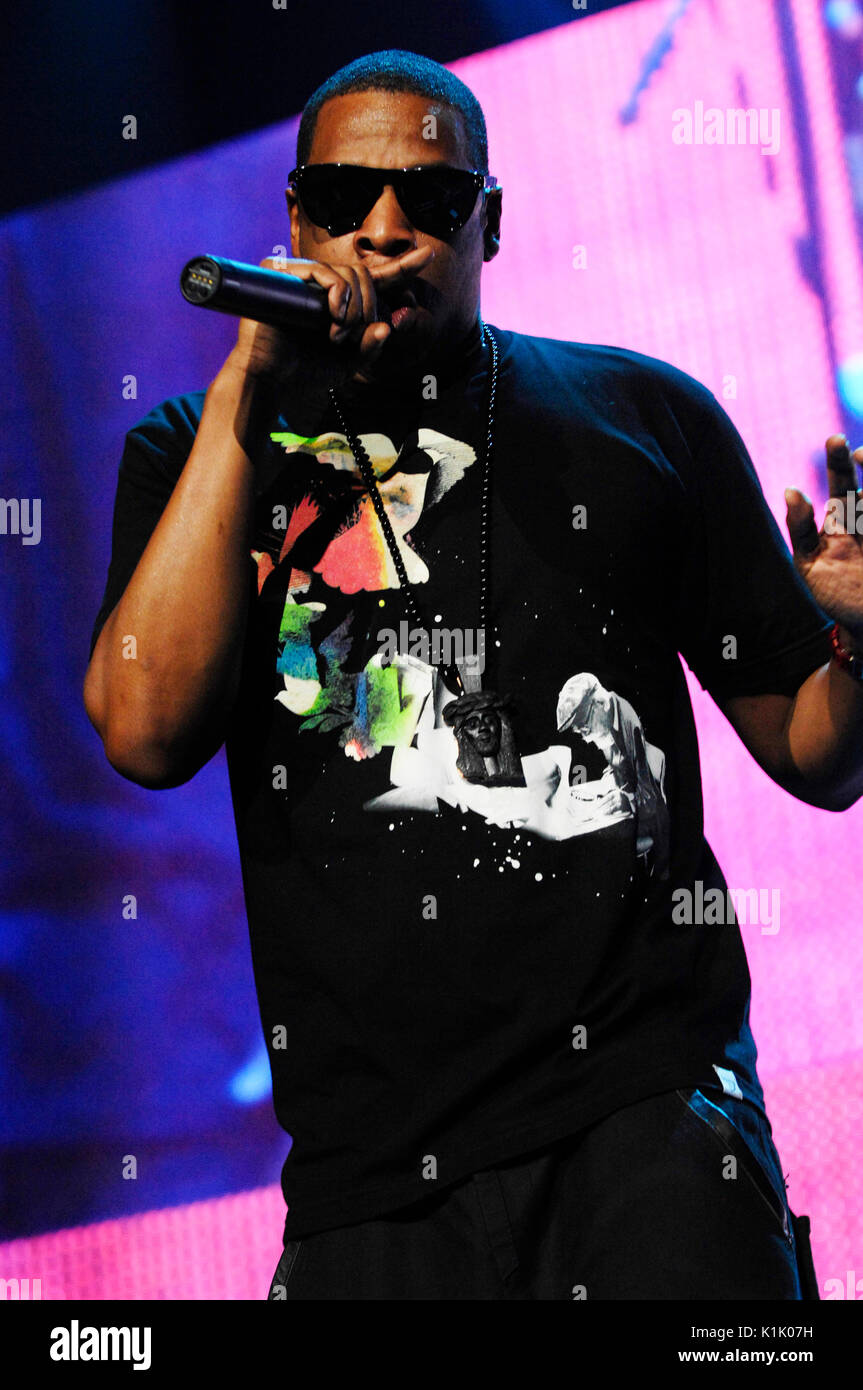 Rapper Shawn Carter aka JayZ performing 2009 Power 106 Powerhouse Honda Center August 8,2009
