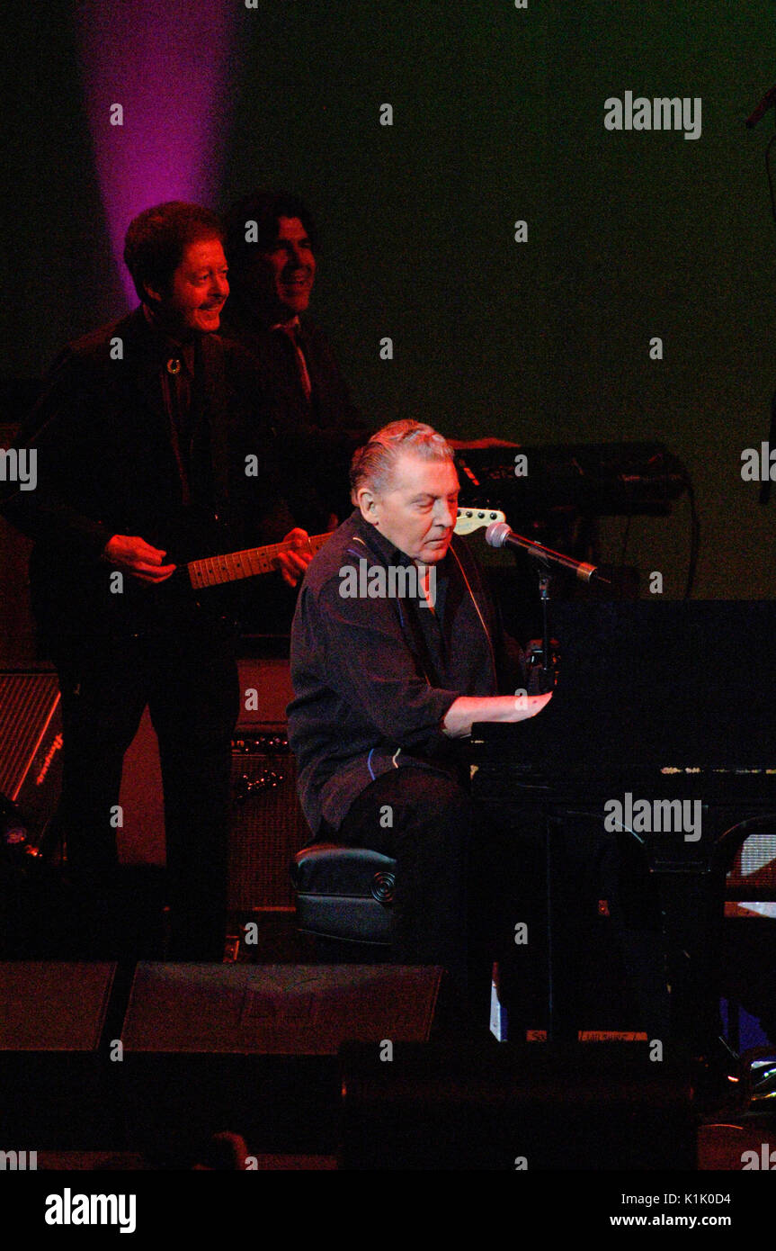 Jerry Lee Lewis performing 10th Annual GRAMMY Foundation Music Preservation Project Wilshire Ebell Theater Los Angeles,Ca. Stock Photo