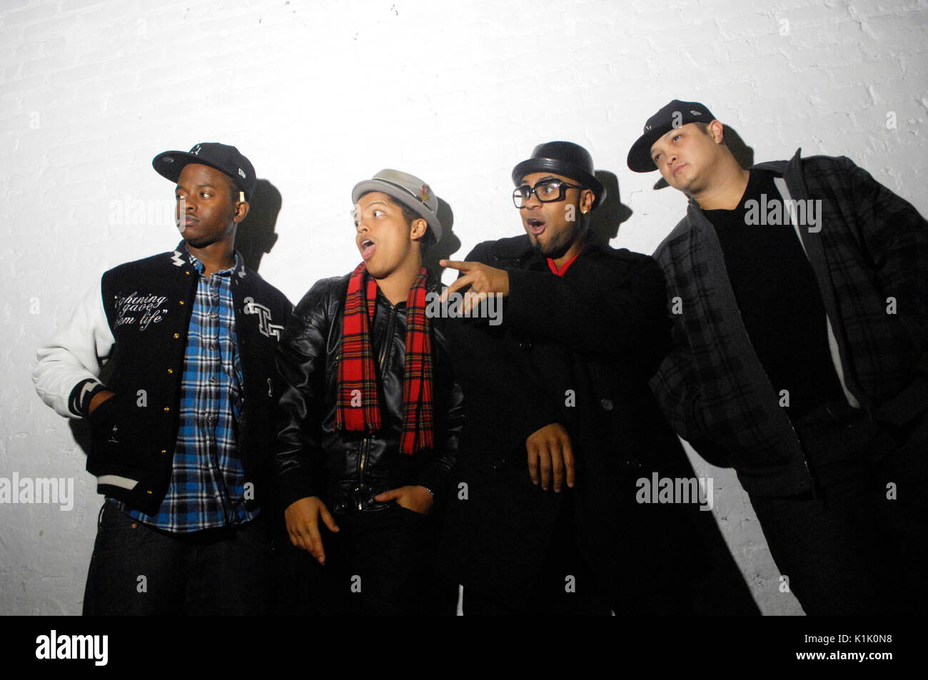L-R) Jamareo Artis, Bruno Mars, Philip Lawrence and Eric Hernandez