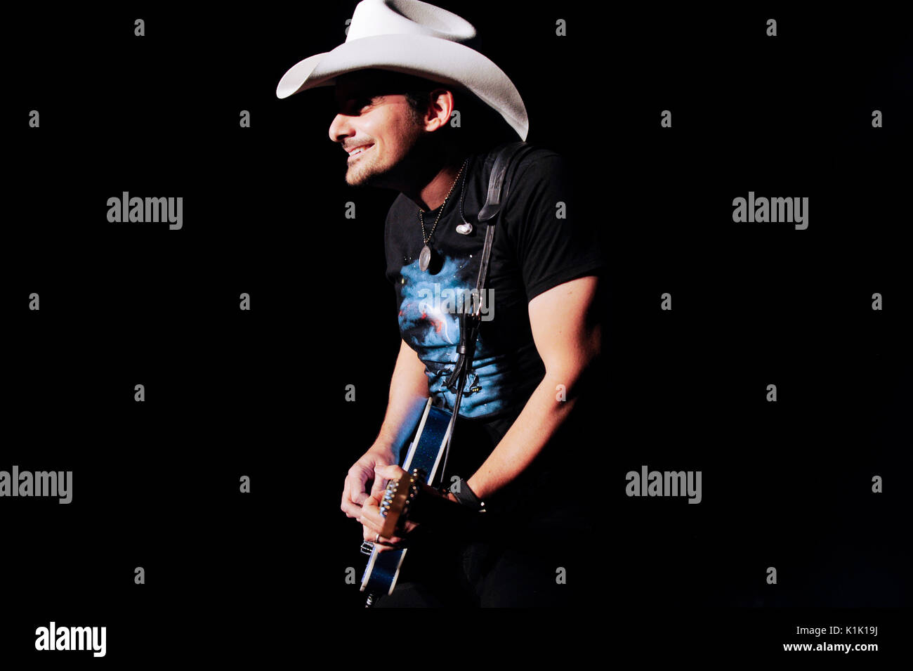 Country singer Brad Paisley performs Stagecoach,California's County Music Festival Day 3 April 29,2012 Indio,Ca. Stock Photo