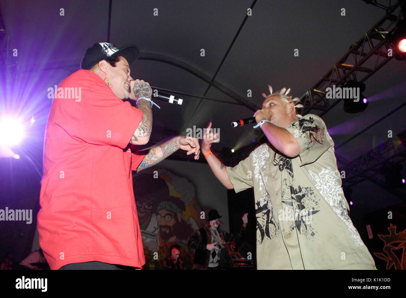 (L-R) D-Loc Brad Daddy X Kottonmouth Kings performs Cypress Hill's