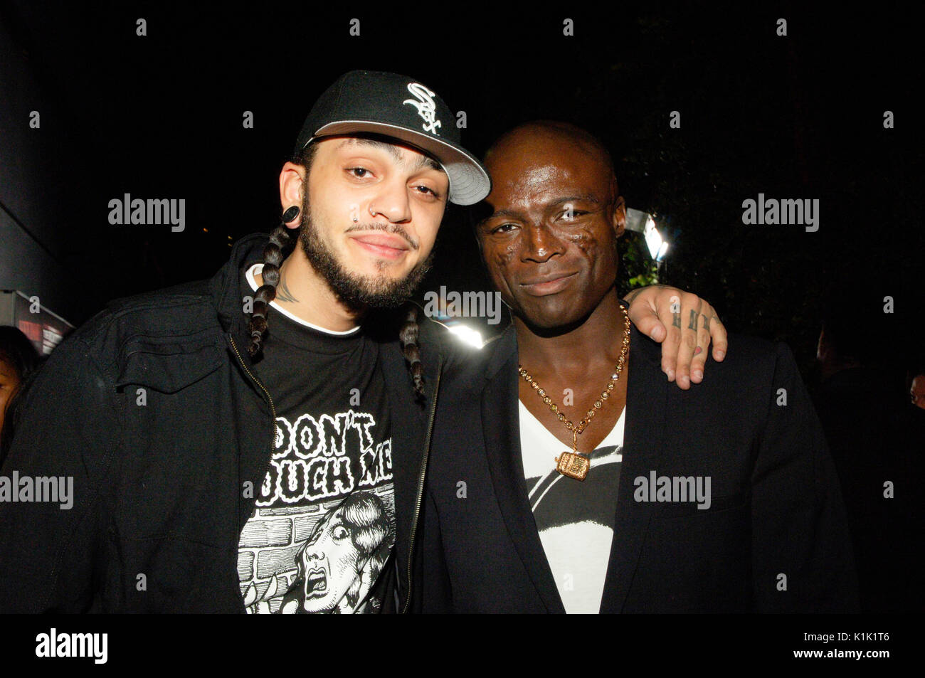 (L-R) Travis McCoy Gym Class Heroes Seal attending 5th annual Roots Jam ...