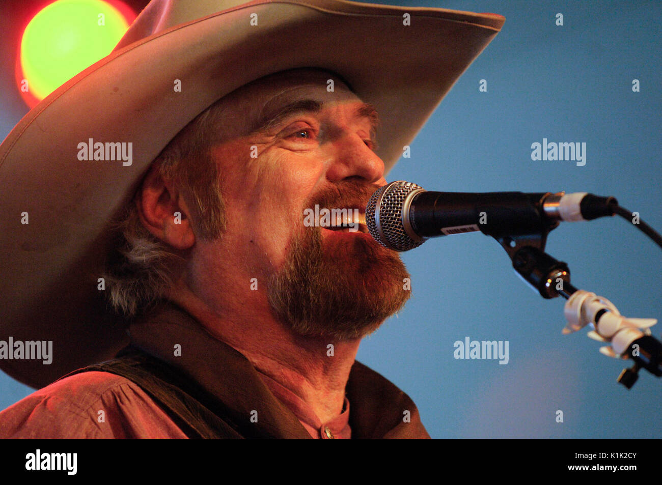 Musician Michael Martin Murphey performing 2008 Stagecoach Country Music Festival Indio. Stock Photo