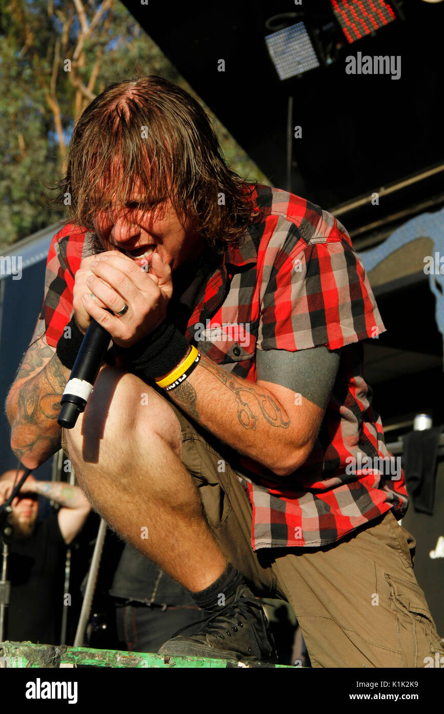 Mudvayne vocalist Chad Gray Hellyeah performs 2010 Rockstar Energy