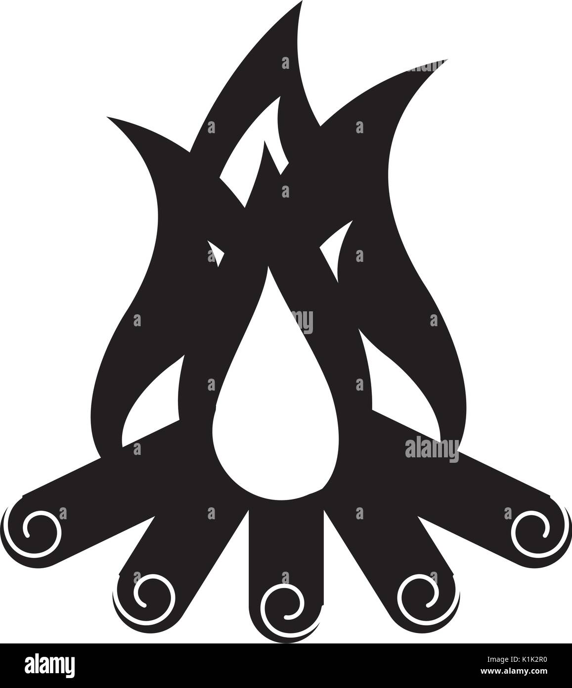 camp fire isolated icon Stock Vector Image & Art - Alamy