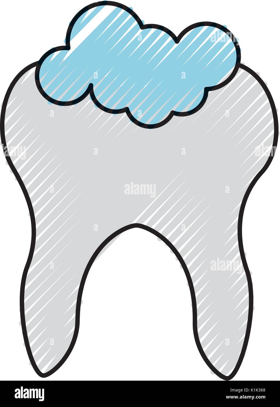 Human tooth with toothpaste Stock Vector Image & Art - Alamy