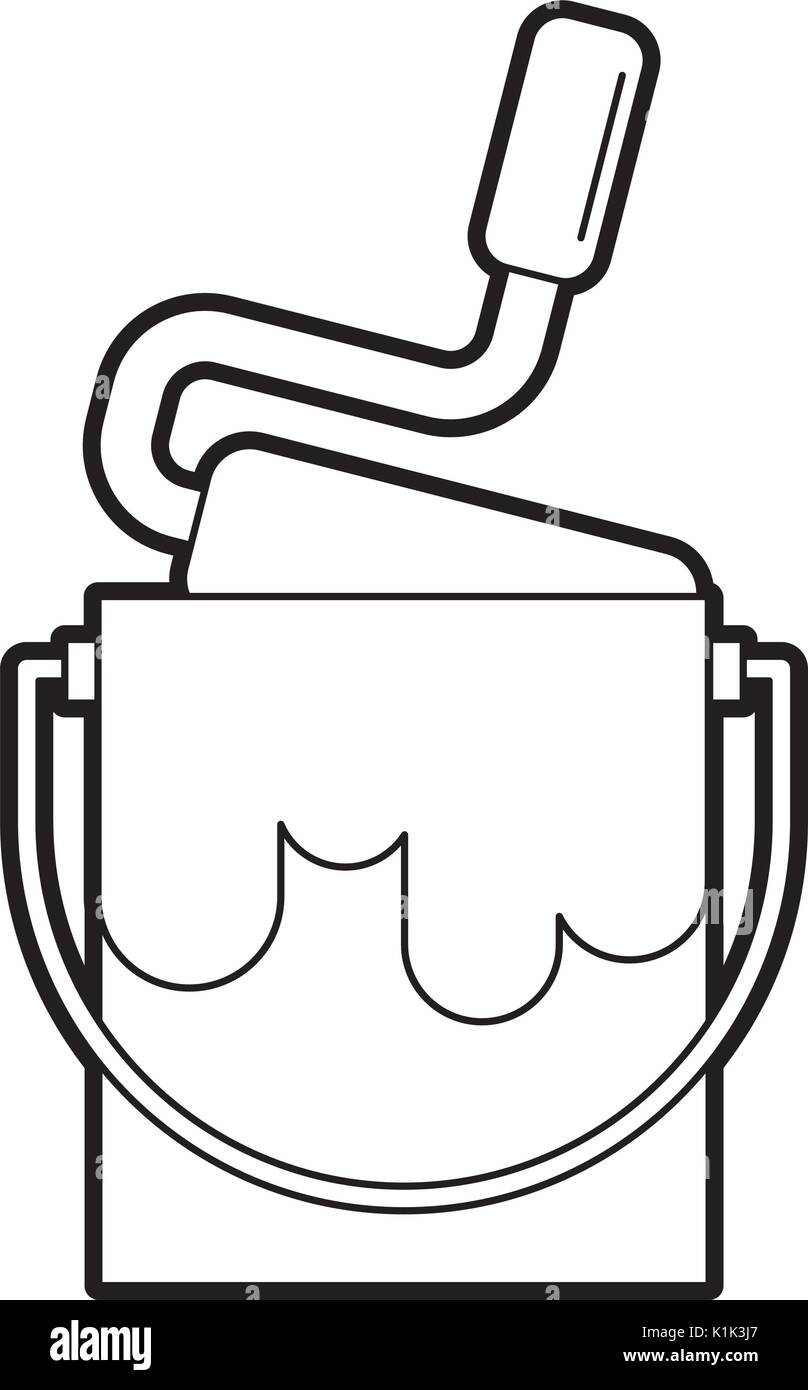 paint pot with roller Stock Vector Image & Art Alamy