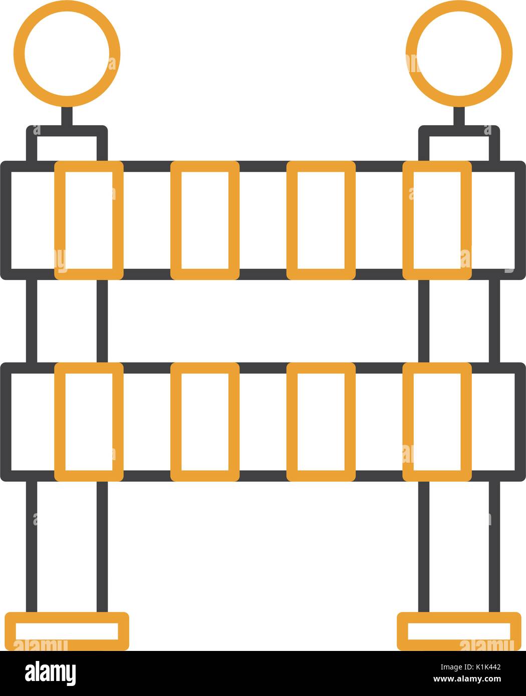 construction barrier isolated icon Stock Vector Image & Art - Alamy