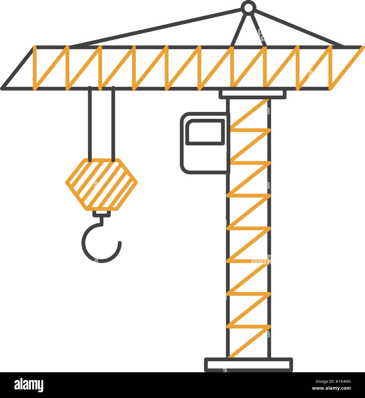 construction crane isolated icon Stock Vector Image & Art - Alamy