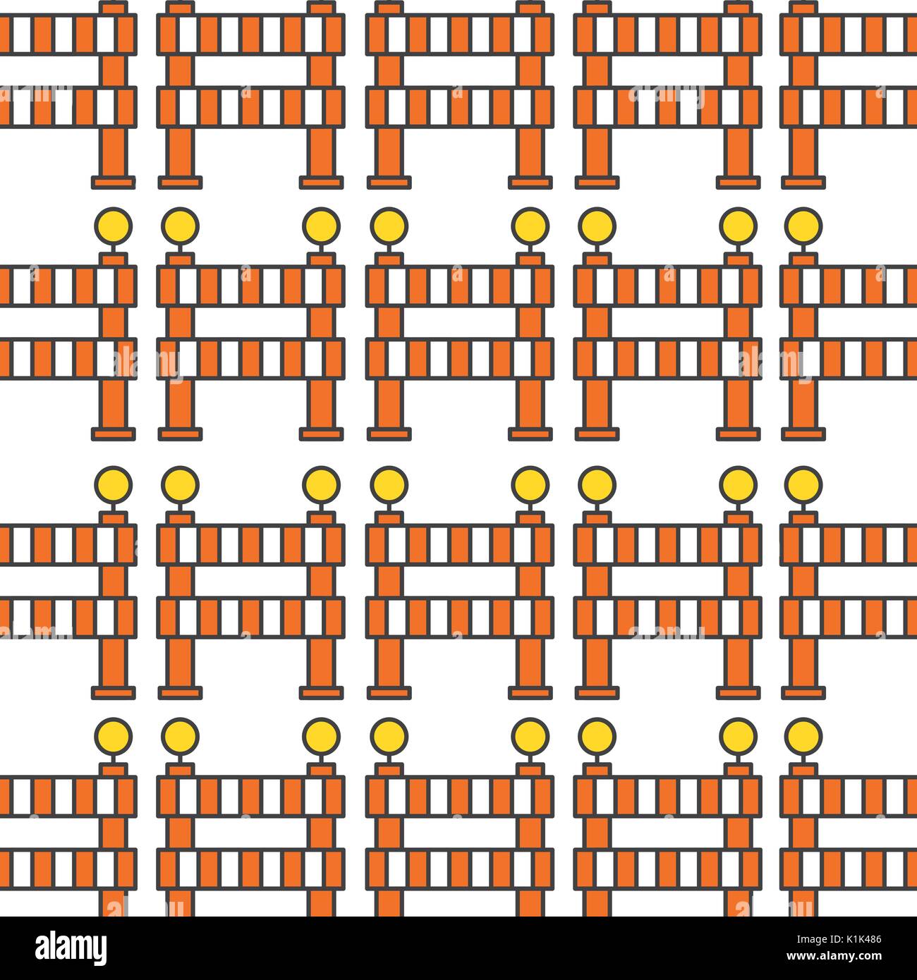 construction barrier pattern background vector illustration design ...