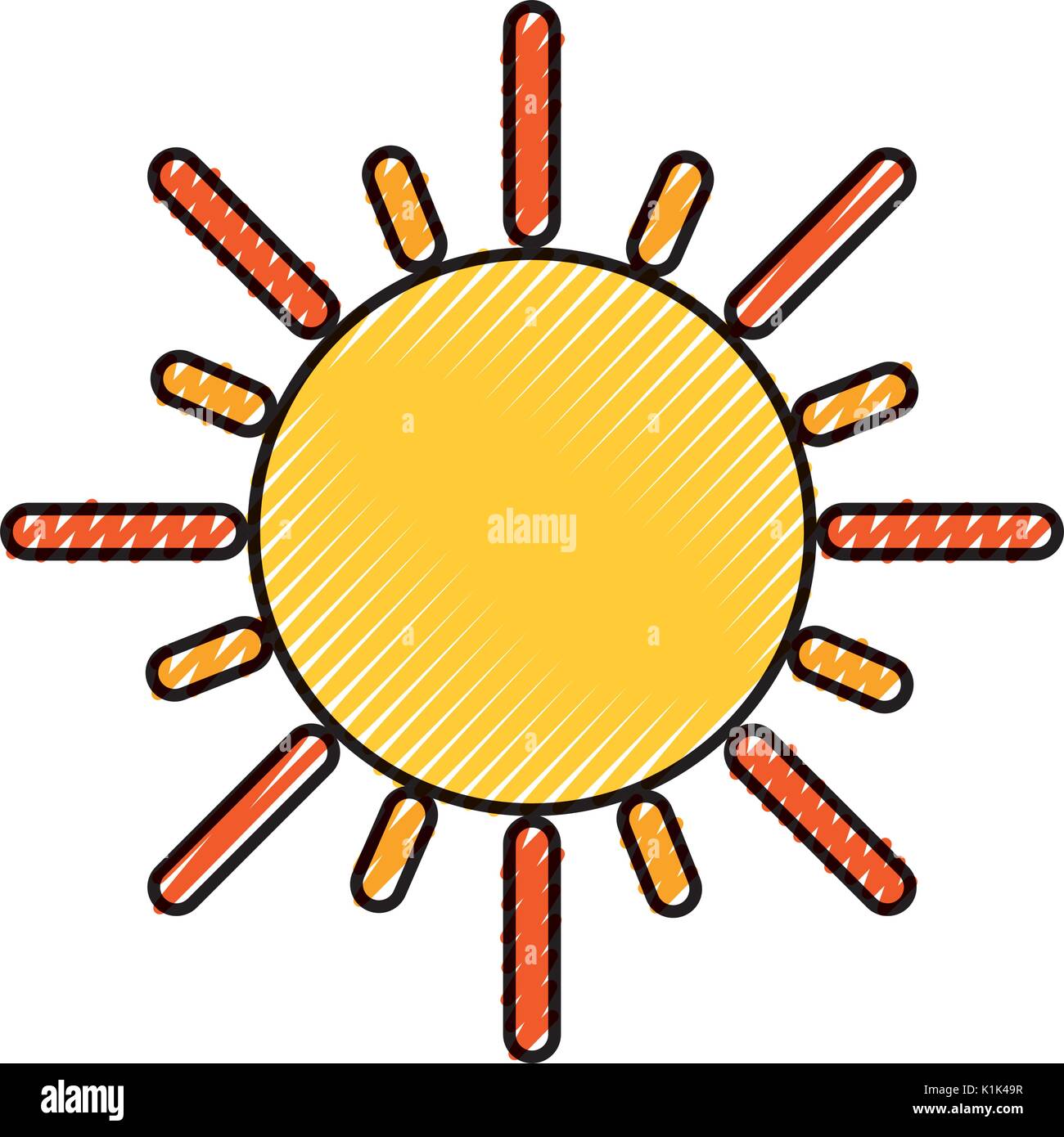 summer sun isolated icon Stock Vector Image & Art - Alamy