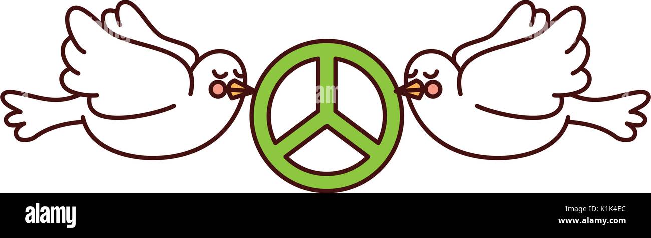 Doves Flying With Peace Symbol Isolated Icon Stock Vector Image Art Alamy Doves Flying With Peace Symbol Isolated Icon Stock Vector Image Art Alamy