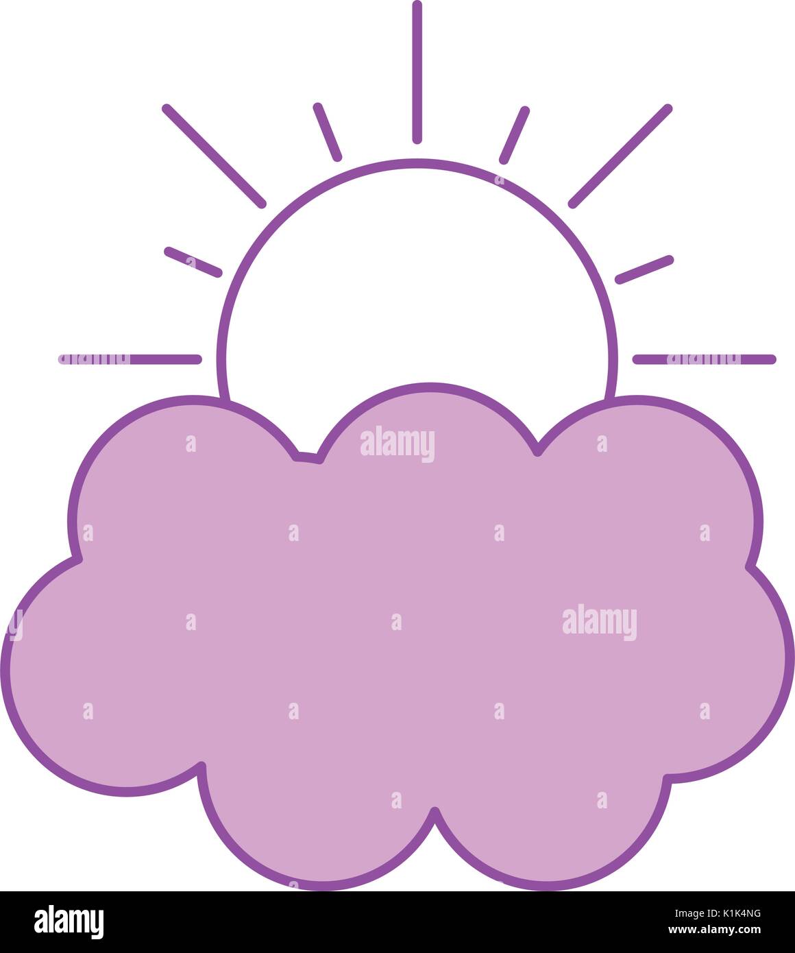 summer sun with cloud Stock Vector Image & Art - Alamy