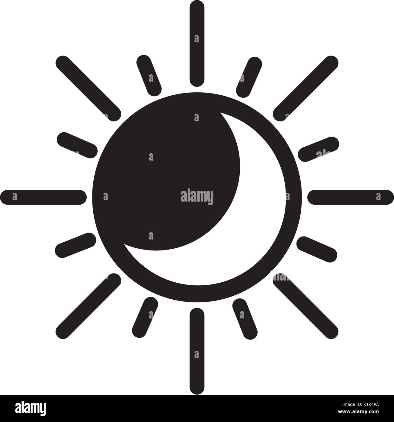 summer sun isolated icon Stock Vector Image & Art - Alamy