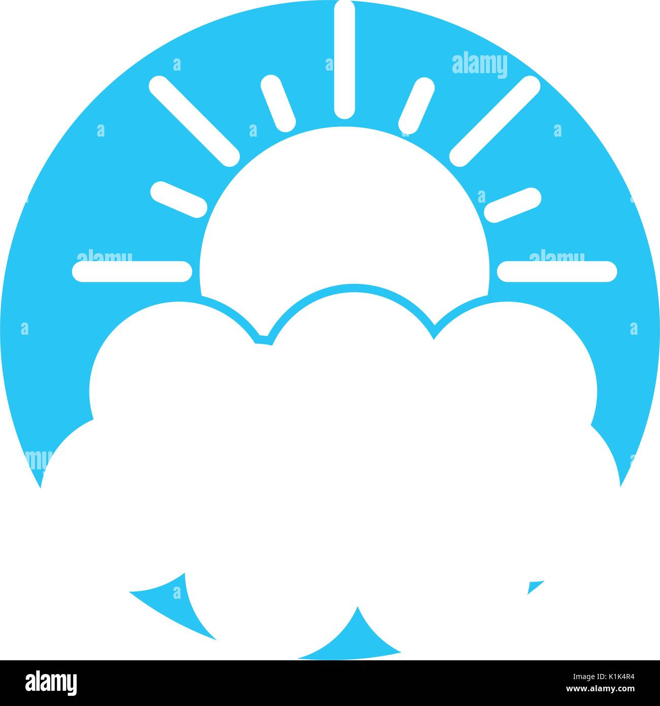 summer sun with cloud Stock Vector Image & Art - Alamy