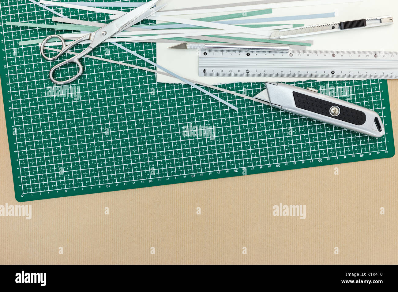 Cutting mat ruler hi-res stock photography and images - Alamy