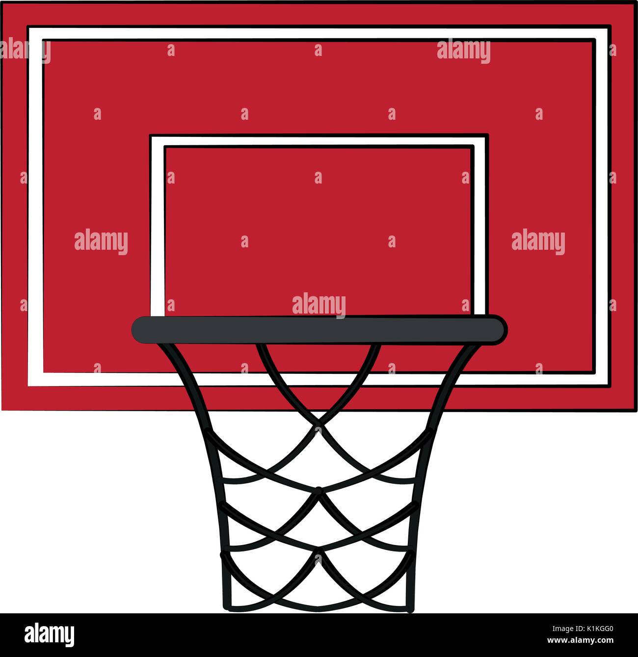 basketball backboard and hoop icon image vector illustration design