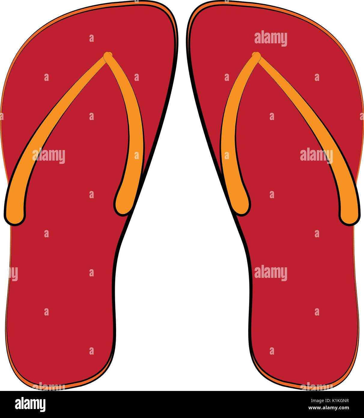 flip flop sandals icon image vector illustration design Stock Vector ...